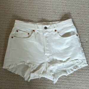 White denim Jean shorts